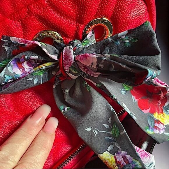 BETSEY Johnson l  Quilted Leather l Full-Size Backpack l Front Organizer l Extra main image 7
